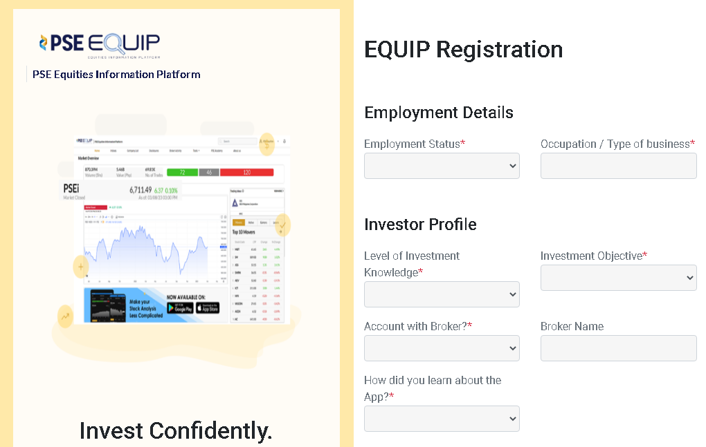 PSE EQUIP: EQUITIES INFORMATION PLATFORM BY THE PHILIPPINE STOCK EXCHANGE, INC.